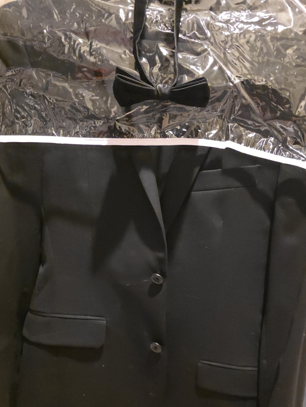 Slim Fit Men's Suit with Bow Tie